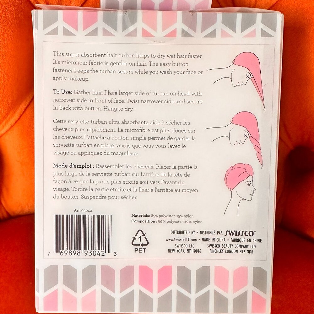 Microfiber Hair Turban - New! - Picture 2 of 2
